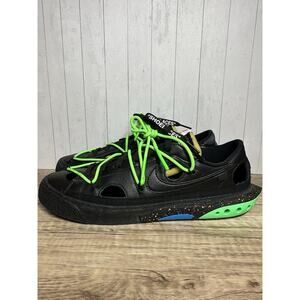 Nike Blazer Low '77 x Off White Shoes Black Green DH7863-001 Sz 11 Mens Virgil
